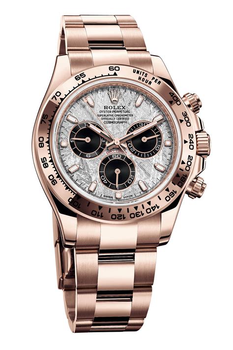 rolex daytona cosmograph 18k half gold white dial|Rolex daytona with meteorite dial.